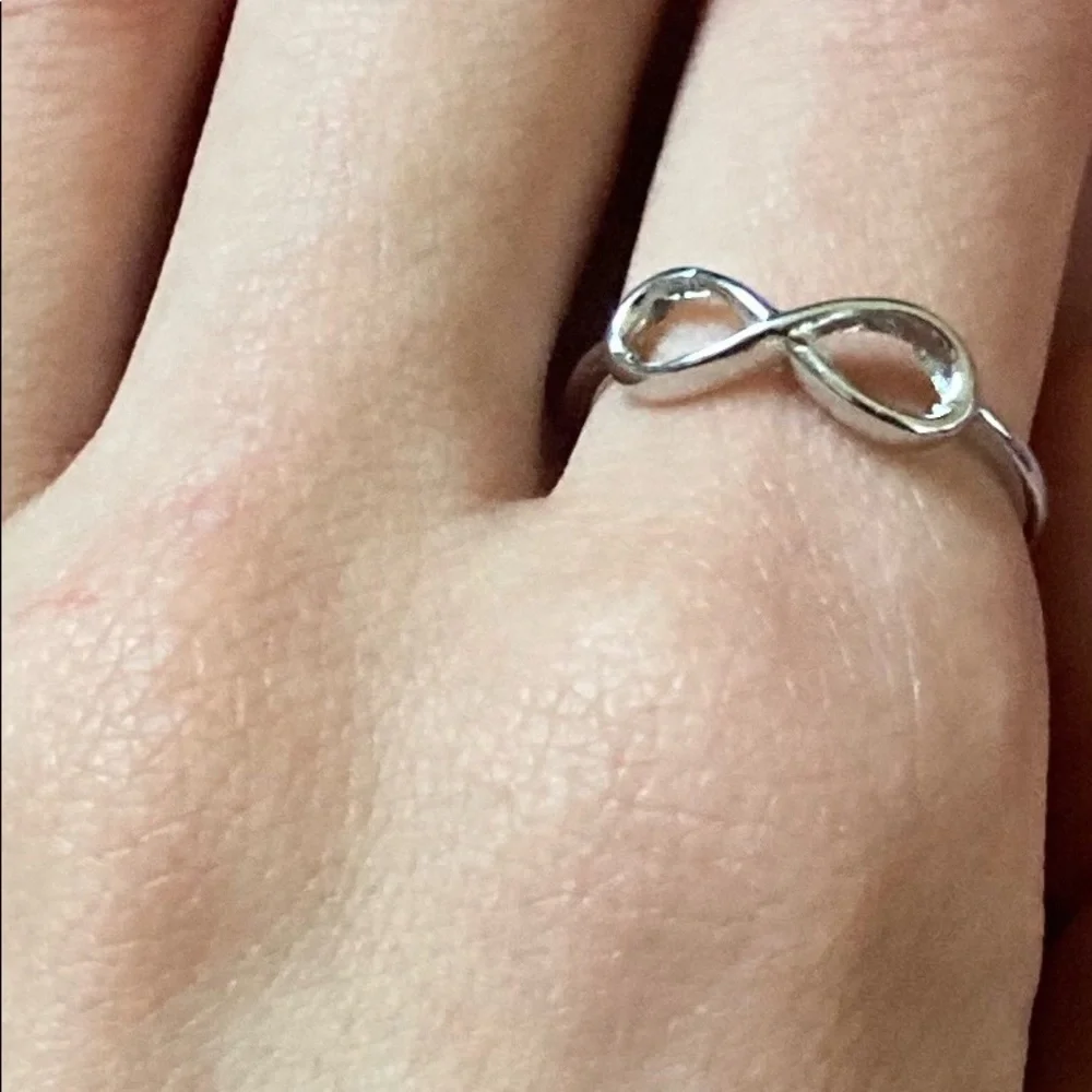Jewelry Box Staple Minimalist Silver Infinity Ring